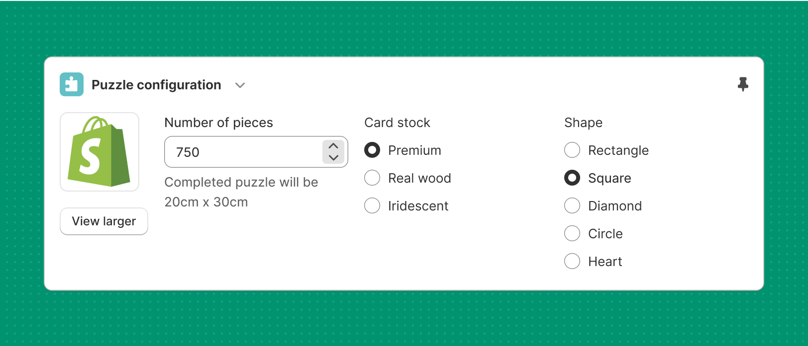 A simple form with several input fields.