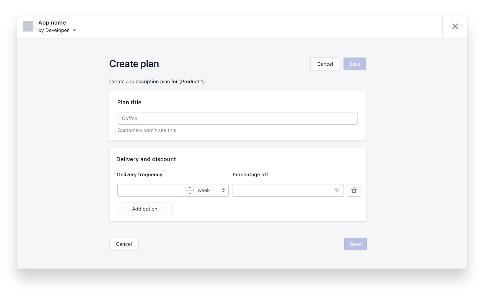 App Bridge Admin subscriptions app overlay