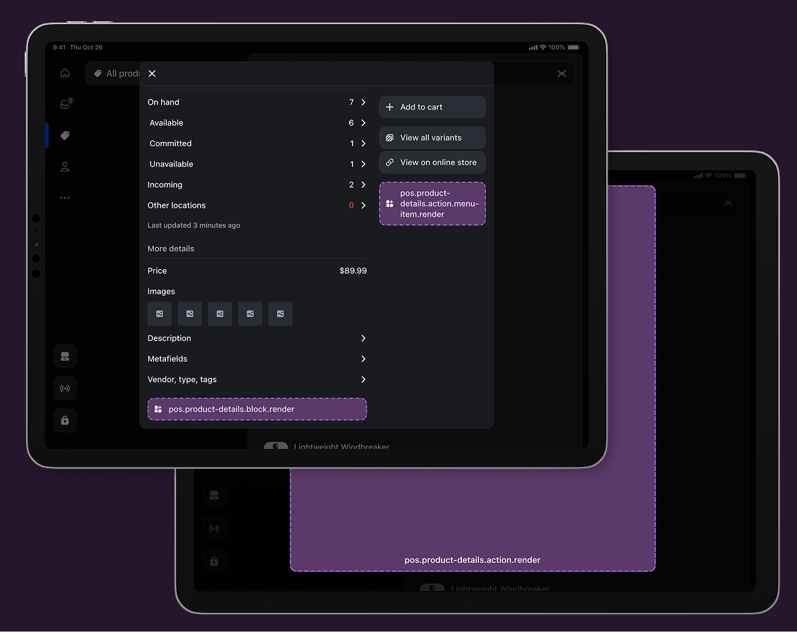 Product details targets overview