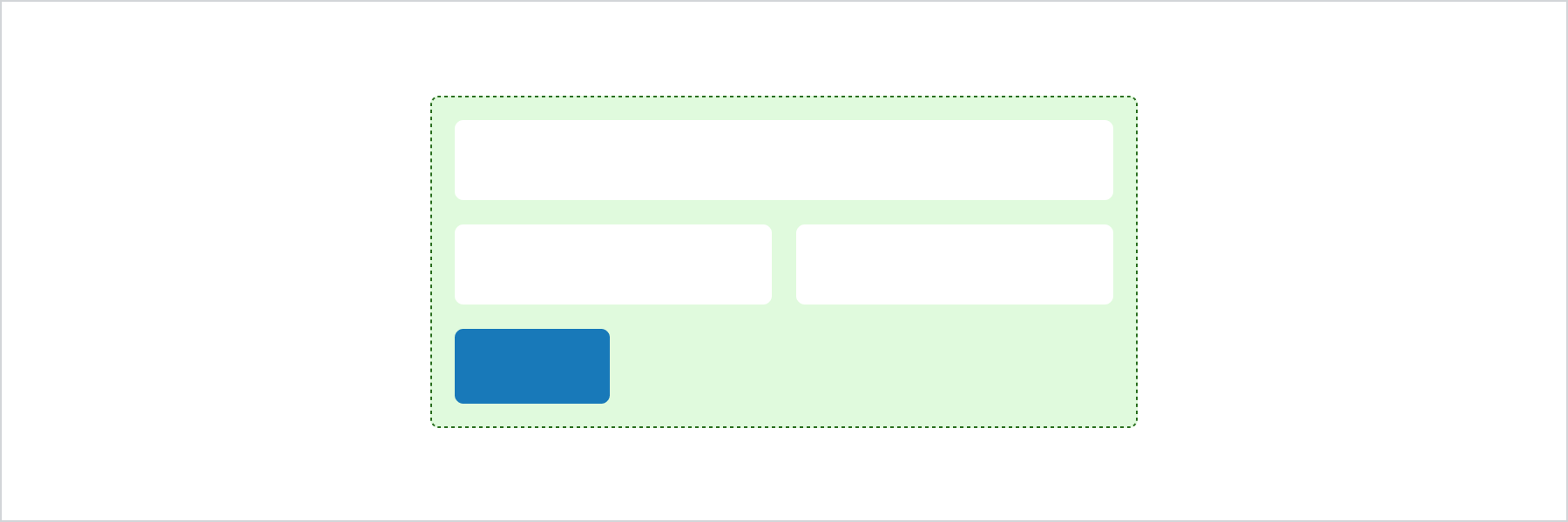 A form with text fields and a submit button
