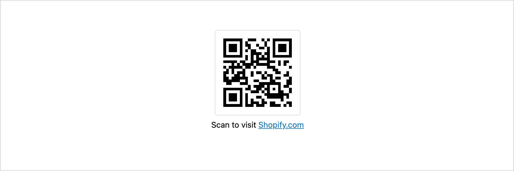 A scannable QR code linking to a URL.