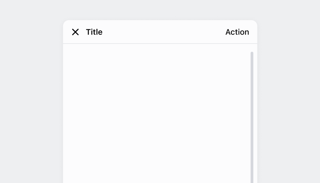Enable scrolling for content that exceeds available screen space. This example demonstrates a ScrollView that automatically adjusts to content size with optimized rendering, supporting pull-to-refresh and lazy loading for smooth performance with extensive content on POS hardware.