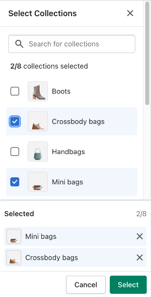 collection\_list setting selector
