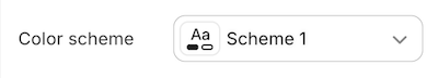 color scheme setting