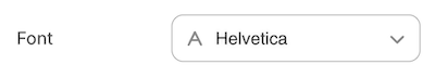 font setting