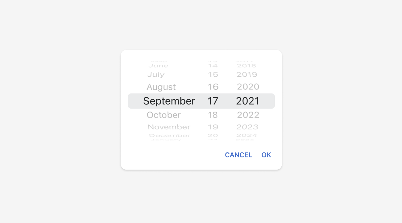 DateSpinner